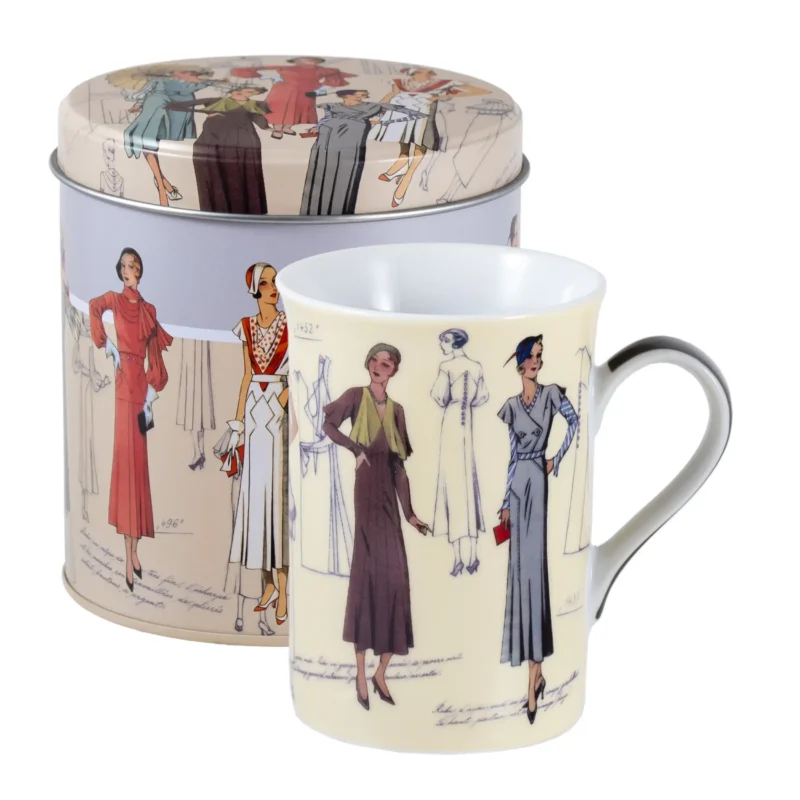 Taza vintage para café con lata, Casa Lis.