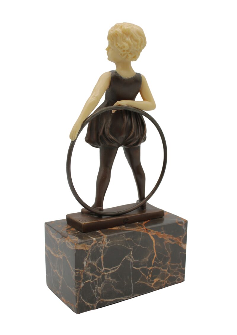 ESCULTURA BRONCE "GIRL HULA HOOP" CASA LIS - Imagen 3