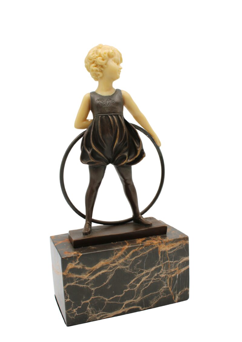 ESCULTURA BRONCE "GIRL HULA HOOP" CASA LIS - Imagen 2