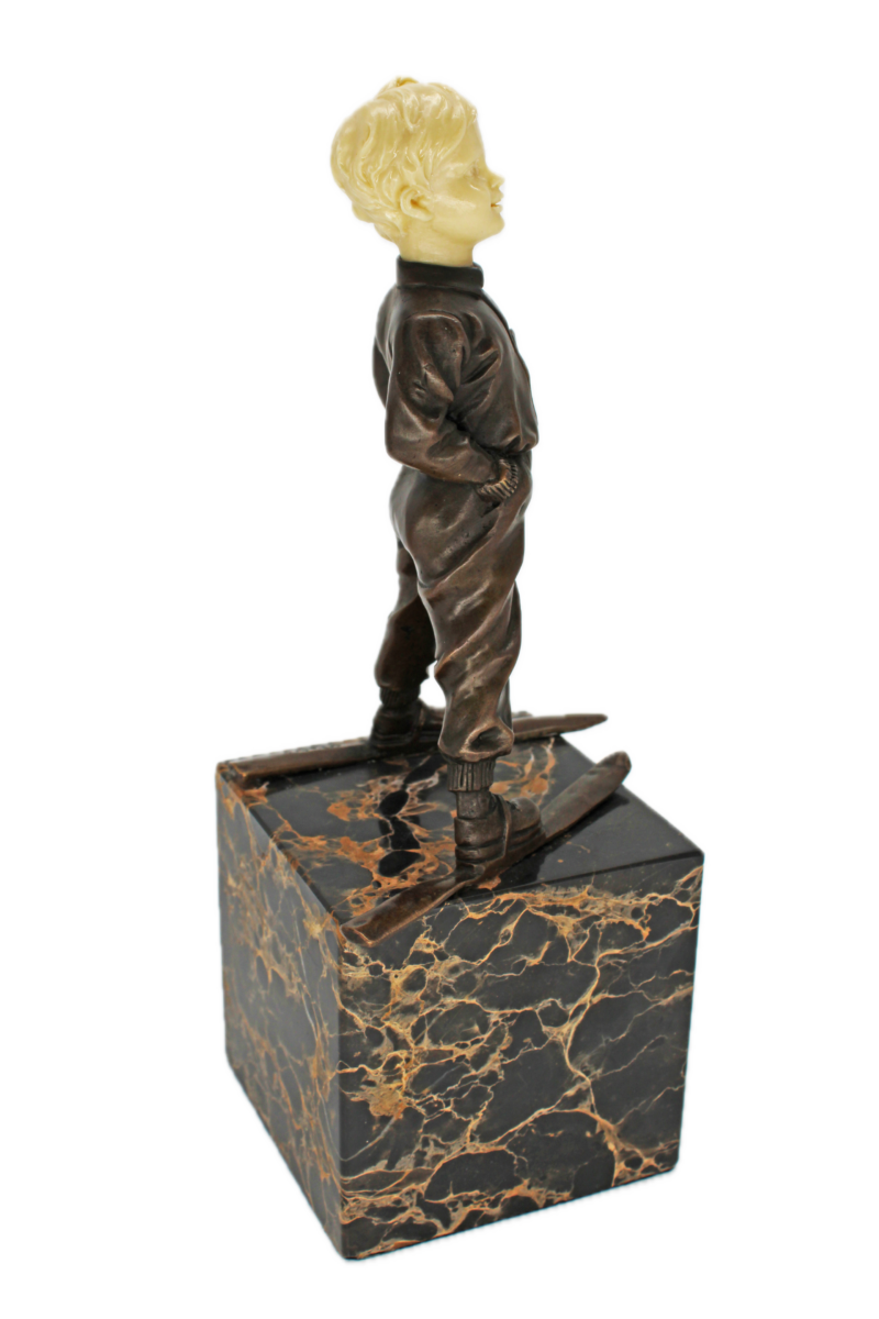 ESCULTURA BRONCE "SKIER BOY" CASA LIS - Imagen 3